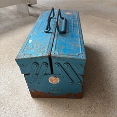 昭和レトロ　工具収納箱　ビンテージツール　古い収納箱　レトロボックス　古道具の画像