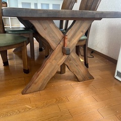 ダイニングテーブル分解可能
➕椅子４脚セットの画像