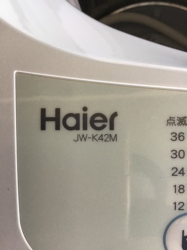 ●販売終了●Haier    4.2k洗濯機　2018年製　中古品