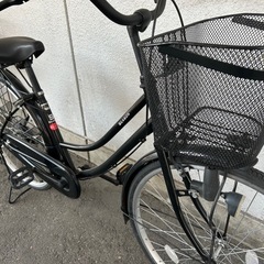 ２J6　ホームサイクル２６サイズ　前カゴが新品です　★自転車専門店の中古車です★　【消費税込み・防犯登録６００円込みの画像