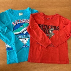 【受け渡し決定】100cm春服10枚セット①（恐竜多め）の画像