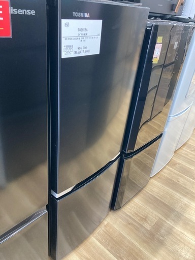 【トレファク高槻店】安心の6ヶ月間保証！取りに来れる方限定！TOSHIBA（東芝）の2ドア冷蔵庫のご紹介です！