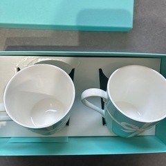 【美品】ティファニー　ペアマグカップ　の画像