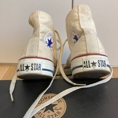 コンバース　ハイカット　オフホワイト　24.0cmの画像