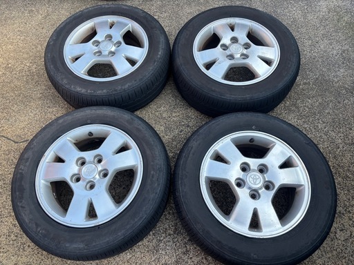 195/65R15 ノア AZR65G 純正ホイール サマータイヤ アルミ付4本