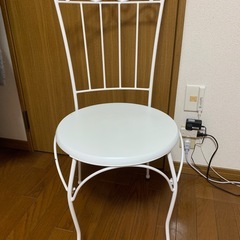 チェア アンティーク アイアン 座面高42 在宅 在宅ワーク ダイニングチェア カフェチェア デスクチェア チェアー 椅子 いす アンティーク風 ヨーロッパ風 家具 可愛い かわいい IRI-1020の画像