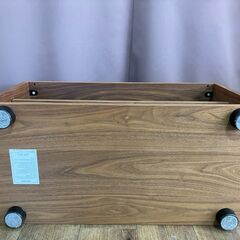 家具 生活家具 無印良品　テレビボード　2段　ｵｰｸ材　ブラウン　スタッキングキャビネットの画像