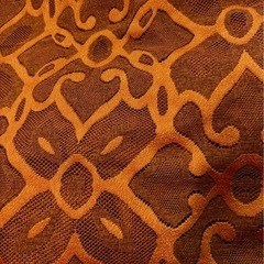 オレンジカーテン105cm×175cm×2枚 の画像