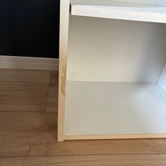 白色カラーボックス収納無料お譲りの画像