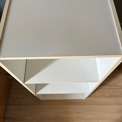 白色カラーボックス収納無料お譲りの画像