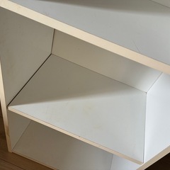 白色カラーボックス収納無料お譲りの画像