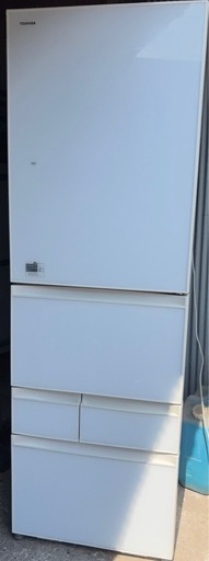 TOSHIBA　東芝　426L 5ドア　ノンフロン冷凍冷蔵庫　GR-435GXVS 2015年製　ガラスドア　引き取り限定