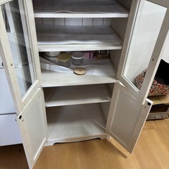 ニトリ　キャビネット　ホワイトの画像