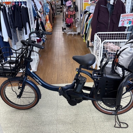 リユースのサカイ東金店　YAMAHA 電動アシスト子供載せ自転車　保護カバー付き　TJ18223