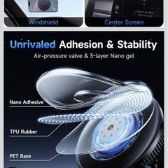 マグネット真空吸盤車載ホルダーの画像