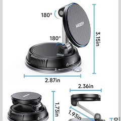 マグネット真空吸盤車載ホルダーの画像