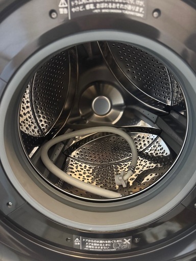 【富山市内配送設置無料！】シャープ　ドラム式全自動洗濯乾燥機　ES-S7G-WR『中古良品』2022年製