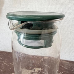 HARIO(ハリオ)水出し茶ポット 1000ml グリーン 耐熱ガラス製 熱湯・食洗器OK 冷水筒 日本製 MD-10-Gの画像