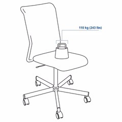 【無料・早い者勝ち】IKEA回転チェアの画像