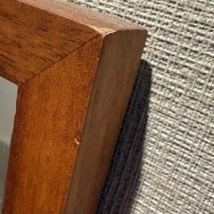 【MUJI】壁に付けられる家具ミラー ウォールナット材【無印良品】の画像