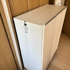 シューズボックス、ミラー2点セットの画像