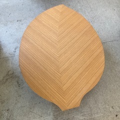 店2603-916 上久商店 リーフ型 折りたたみテーブル キズ汚れ有りの画像