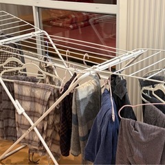 無料ベランダ用物干しラックの画像