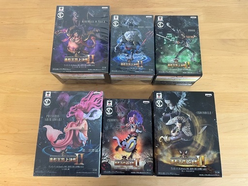 【ワンピースフィギュア未開封品】造形王決定戦II　vol.1〜6、6種セット　SCultures