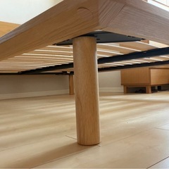 無印ダブルベットフレームの画像