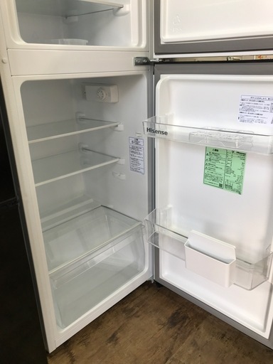 【ジャングル深井店】冷蔵庫 ハイセンス HR-B12E3W 2024 堺市 深井【FU400】