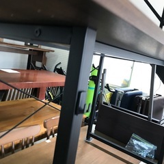 【ジャングル深井店】机 茶 学習机 テーブル ブラウン 堺市 深井【FU401】の画像