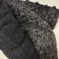もこもこ ファー 布 ブラック ロール 高級布 衣装 縫製　制作の画像