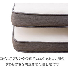 【無料】ダブルベッド×コイルマットレス（定価総額10万円超)の画像