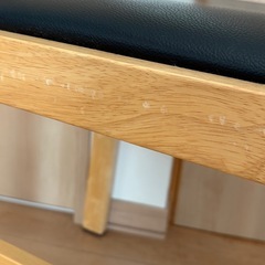 ダイニングチェア 椅子  チェア 黒 木目の画像