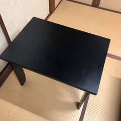 【5台セット】木製 折りたたみ座卓・文机（横70×奥50×高50）京都駅付近の画像