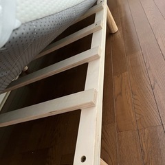 脚付きマットレス シングルベッド　3/28処分します
 の画像