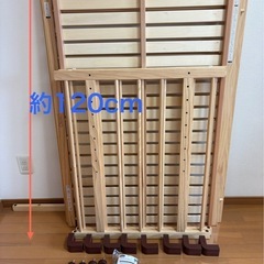 【美品・使用4ヶ月】ファルスカ ベッドサイドベッド（添い寝安全ベルト付き）の画像