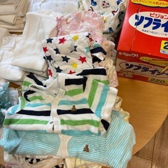 新生児〜80衣類　布おむつセットの画像