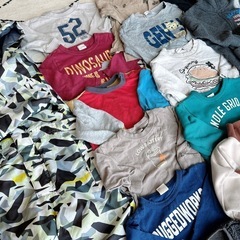 スノーウェアあり！90〜100サイズ男児服まとめて無料の画像