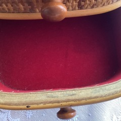 無料、差し上げます、籐の子引き出し。の画像