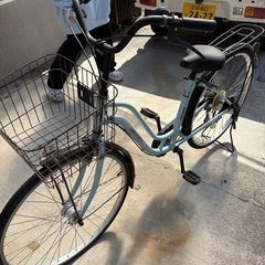 自動ライトの自転車の画像