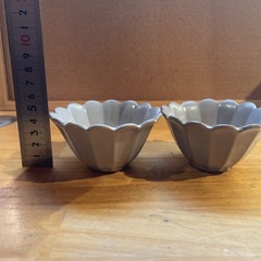 花和皿　2枚セットの画像