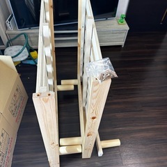 シングルベッド枠とマットレスの画像