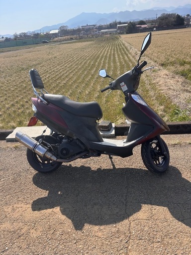 スズキ　アドレスV125G  実働　社外マフラー、キジマバックレスト