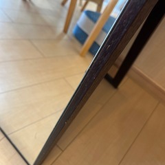 全身鏡 ブラウンの画像