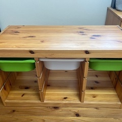 IKEA TROFAST トロファスト 収納ボックス浅型3つ付きの画像