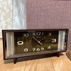 昭和レトロTOKYO CLOCK NO.1802ガレッジ置き時計ジャンク品扱いの画像