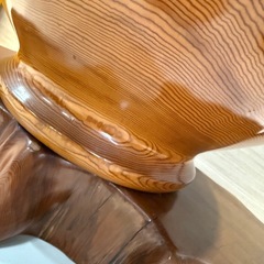 稀少！　特大　屋久杉　壺　花台　 インテリア 世界遺産 花瓶 木製 置物 花器　［壺サイズ　直径45cm 高さ40cm］の画像