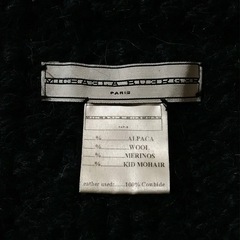 フランス製 ミカエラバーガー/レザーアクセントスヌード美品〜おしゃれ度UPの画像