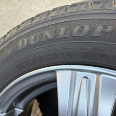 【商談中】軽自動車　スタッドレスタイヤ　155/65R14 75Q　中古の画像